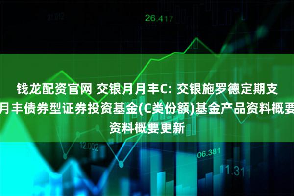 钱龙配资官网 交银月月丰C: 交银施罗德定期支付月月丰债券型证券投资基金(C类份额)基金产品资料概要更新
