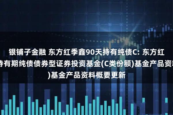 银铺子金融 东方红季鑫90天持有纯债C: 东方红季鑫90天持有期纯债债券型证券投资基金(C类份额)基金产品资料概要更新
