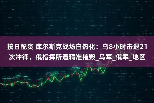 按日配资 库尔斯克战场白热化：乌8小时击退21次冲锋，俄指挥所遭精准摧毁_乌军_俄军_地区
